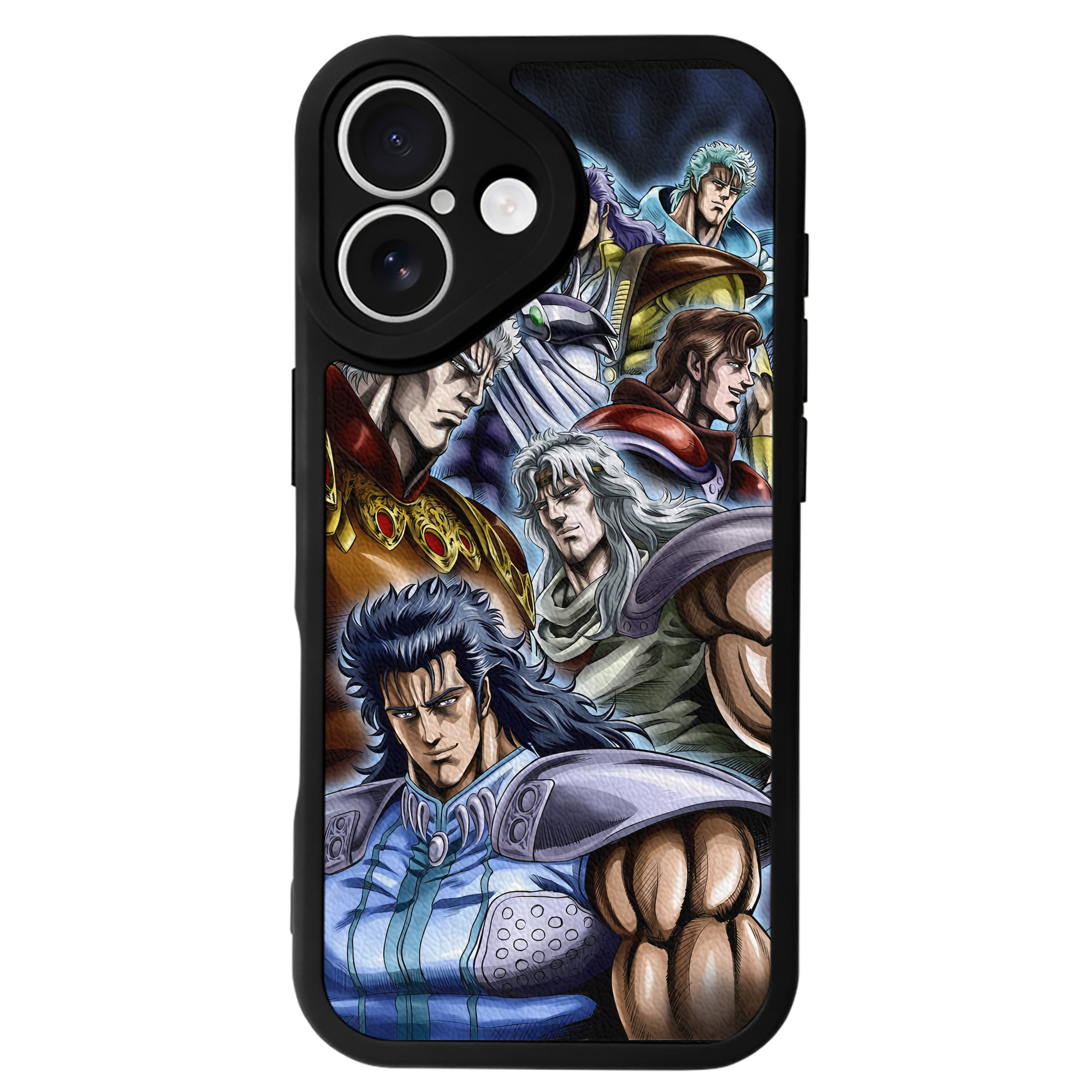 （画像用） 北斗の拳 Fist of the North Star 【iPhone 16シリーズ対応】シリコンスマホケース（レザー調） 材質：シリコン